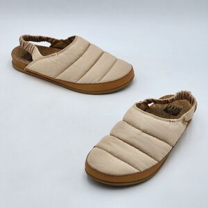 Reef Puff Puff Sage Puffer Slingback Slip On Clogs Cork Nude Women's Size 8